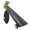 Sun Joe 48V iON+ 143-MPH 283-CFM Cordless Blower Vacuum Mulcher (No Batteries + Charger) 24V-X2-BVM143-CT